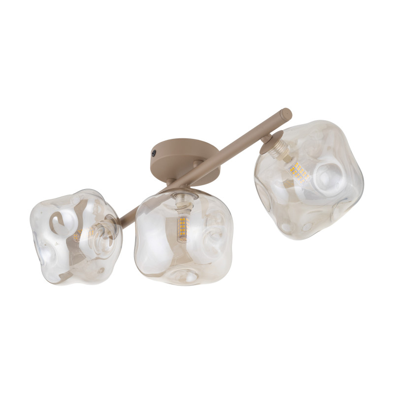 Plafoniera Lava Sabia 3 luci G9 color sabbia TK Lighting