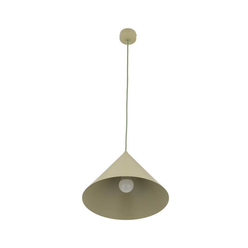 Lampadario Cono L pistacchio una luce E27 TK Lighting