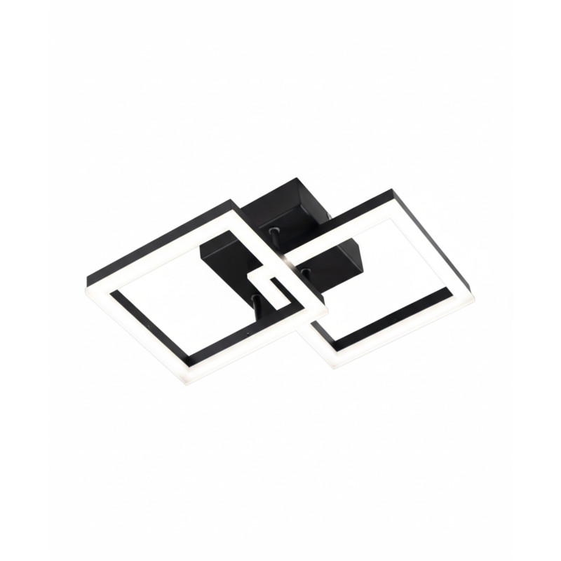 Applique Bard LED integrato nero moderno Fabas