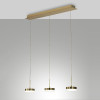 Lampadario sospensione Dunk LED 24W ottone satinato Fabas