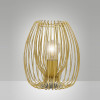 Lampada da tavolo Camp 1 luce oro opaco E27 Fabas