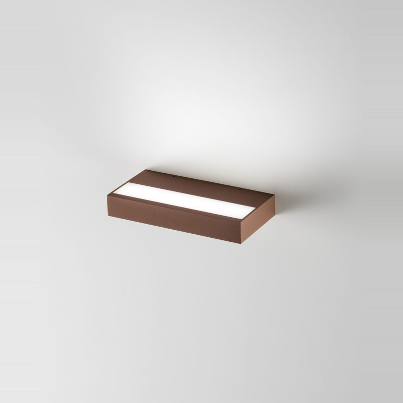 Applique Snap LED integrato 24W corten Fabas