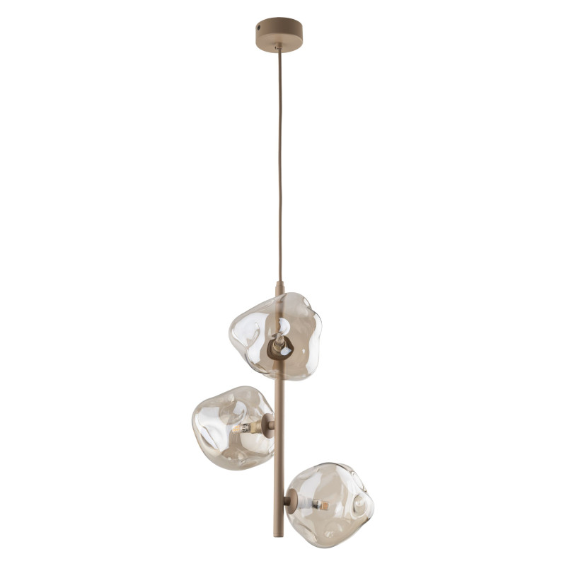 Lampadario Lava Sabia 3 luci G9 color sabbia TK Lighting