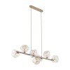 Lampadario Lava Sabia 7 luci sabbia G9 TK Lighting