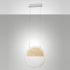 Lampadario Pierre LED 29 W bianco moderno Fabas