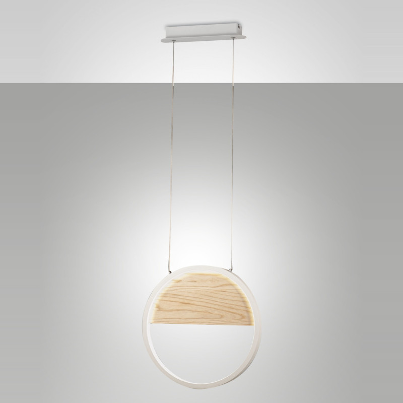 Lampadario Pierre LED 29 W bianco moderno Fabas