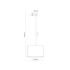Lampadario Juta nero 1 luce E27 TK Lighting