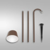 Faretto Armanda LED ricaricabile corten 3 W IP54 Fabas
