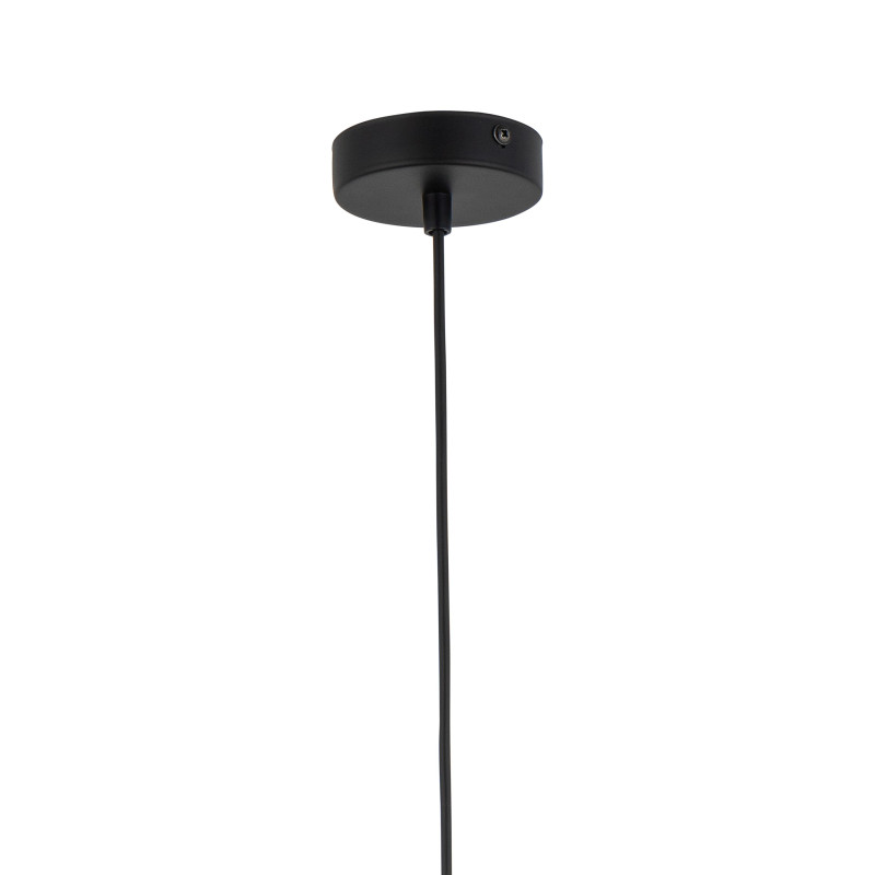 Lampadario Chicago Linen 5 luci nero E27 TK Lighting