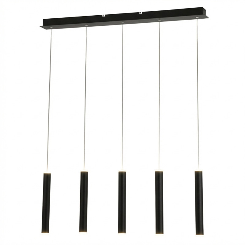 Lampadario a sospensione Prado LED 33W nero Fabas