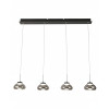 Lampadario Arabella Smart Luce 1 luce 32 W fumé Fabas