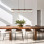 Lampadario Salvia Brown 4 luci marrone E14 TK Lighting