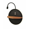 Applique Dual LED orientabile nera Fabas