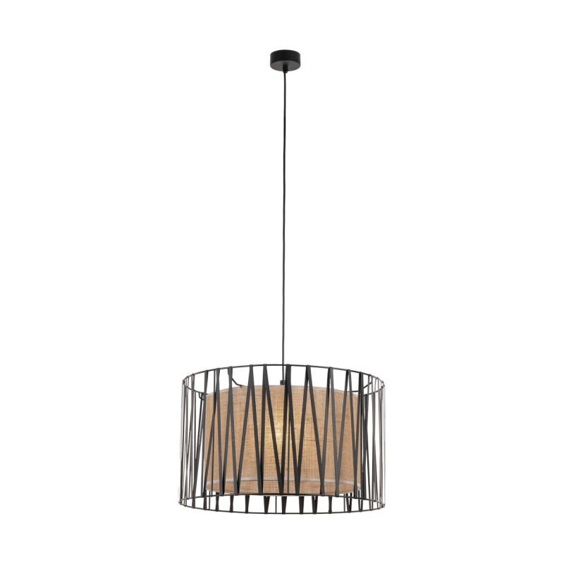 Lampadario Harmony Nature 3 luci nero E27 TK Lighting