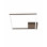 Plafoniera Bard 1 luce corten Smart Luce LED Fabas