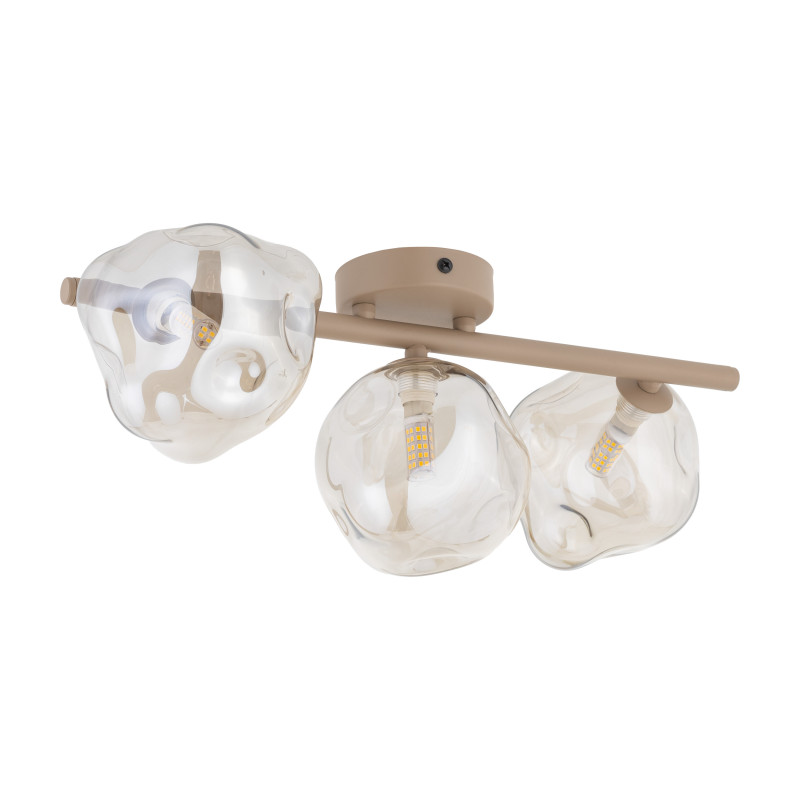 Plafoniera Lava Sabia 3 luci G9 color sabbia TK Lighting