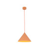 Lampadario Cono arancione 1 luce E27 TK Lighting