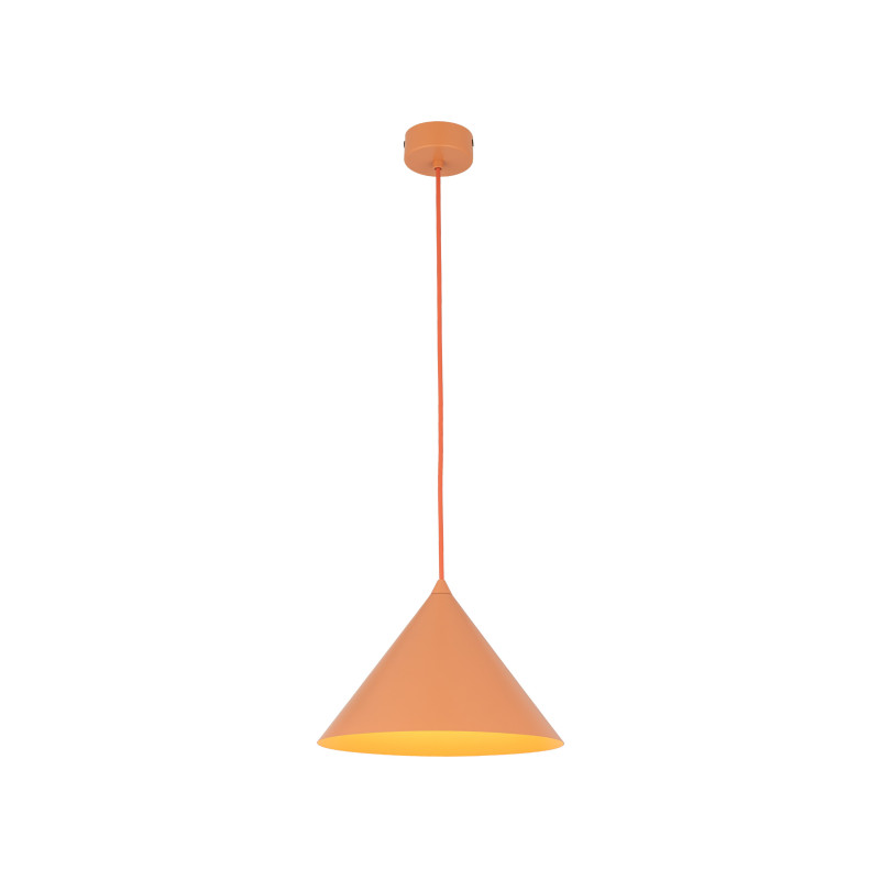 Lampadario Cono arancione 1 luce E27 TK Lighting