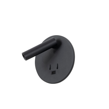 Applique a parete Lollo LED 9W nero Fabas