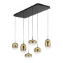 Fabas Brio lampadario a sospensione LED 42W oro sfumato