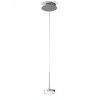 Sospensione Dunk 1 luce LED 8W Fabas alluminio spazzolato