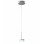 Sospensione Dunk 1 luce LED 8W Fabas alluminio spazzolato