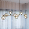 Lampadario Lava Sabia 9 luci G9 sabbia TK Lighting