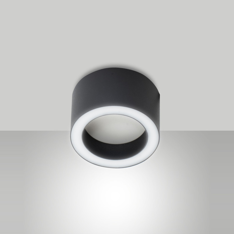 Faretto Urbino LED integrato nero 7W Fabas
