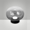 Lampada da tavolo Ovalia grigio chiaro sfumato Fabas