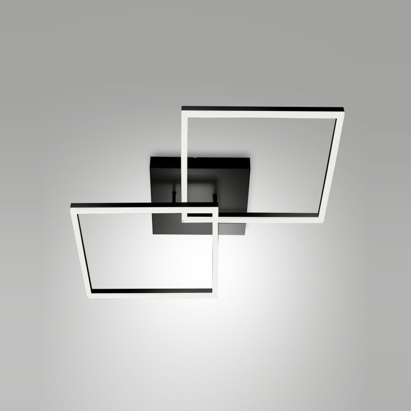 Plafoniera Bard Fabas nera LED Smart Luce