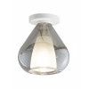 Plafoniera Lila fumé rotonda 1 luce E27 Fabas