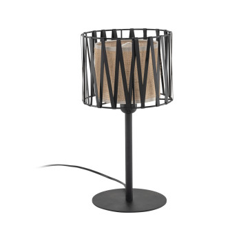 Lampada da tavolo Harmony Nature nera E27 1 luce TK Lighting