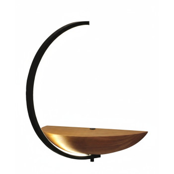 Applique LED Roseg nera orientabile Fabas
