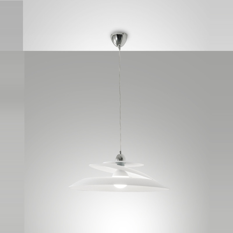 Lampadario Aragon Smart Luce 1 luce E27 bianco Fabas