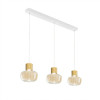 Lampadario sospensione Kino cognac LED 36 W Fabas