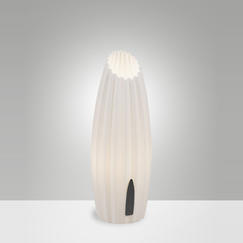 Lampada da tavolo Nadine bianca 1 luce Fabas