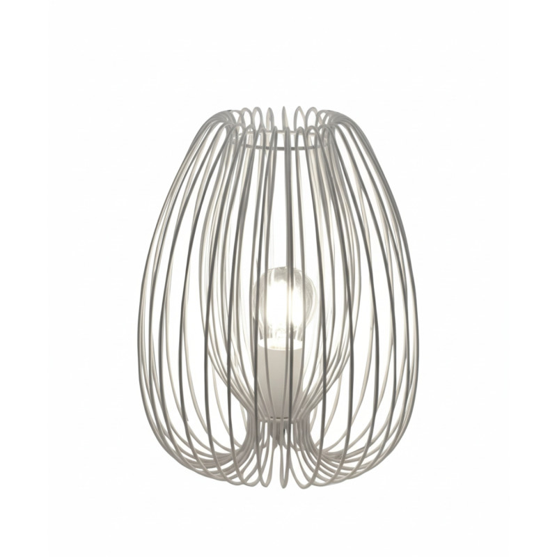 Lampada da tavolo Camp bianca 1 luce E27 Fabas
