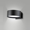 Applique Venice LED integrato nero dimmerabile Fabas