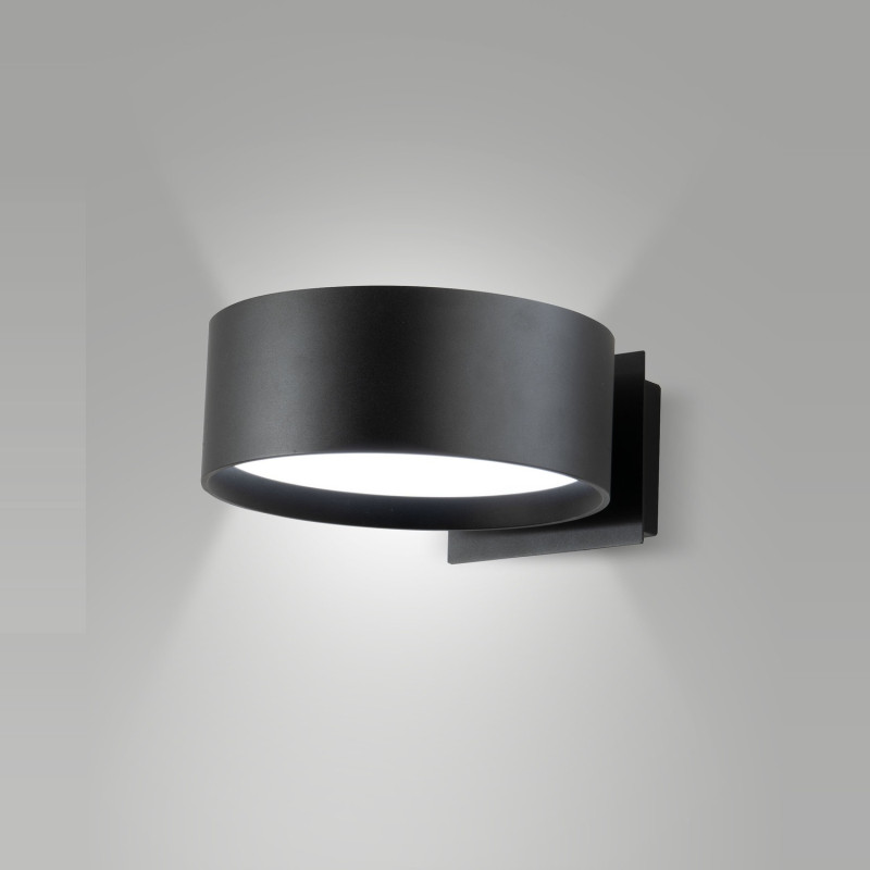 Applique Venice LED integrato nero dimmerabile Fabas