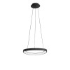 Lampadario a sospensione Quirk nero LED 38W Fabas