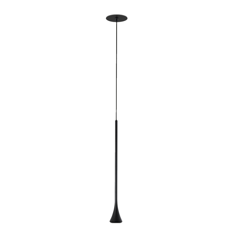 Sospensione Susa LED a 1 luce nera Fabas