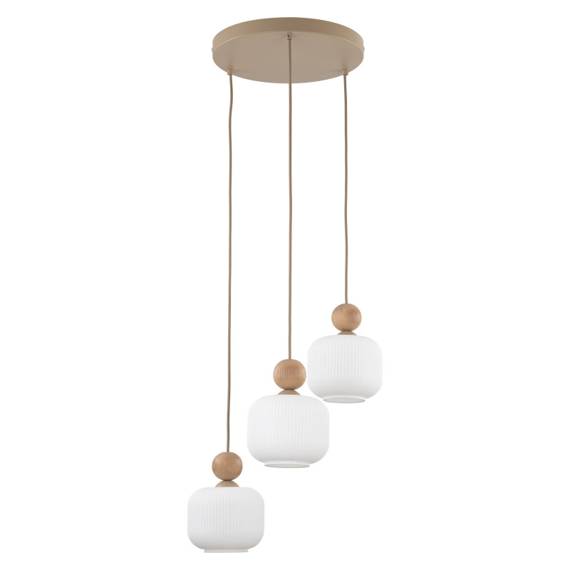 Lampadario Ballo 3 luci sabbia E14 TK Lighting