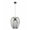 Lampada a sospensione Camp 1 luce nera E27 Fabas