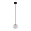 Lampadario sospensione Nilos 1 luce nero oro G9 TK Lighting