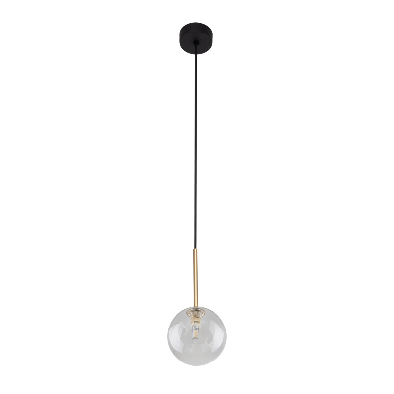 Lampadario sospensione Nilos 1 luce nero oro G9 TK Lighting