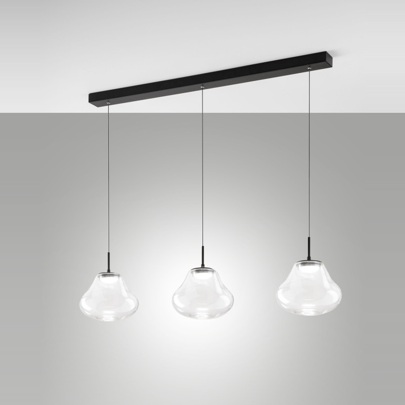 Lampadario Deva LED 42W trasparente Fabas