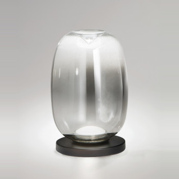 Lampada da tavolo Tambora 1 luce LED grigio Fabas