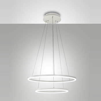 Lampadario a sospensione Giotto 1 luce LED 52W bianco Fabas