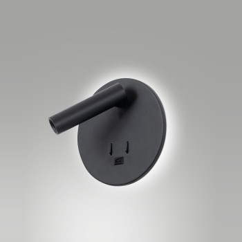 Applique a parete Lollo LED 9W nero Fabas