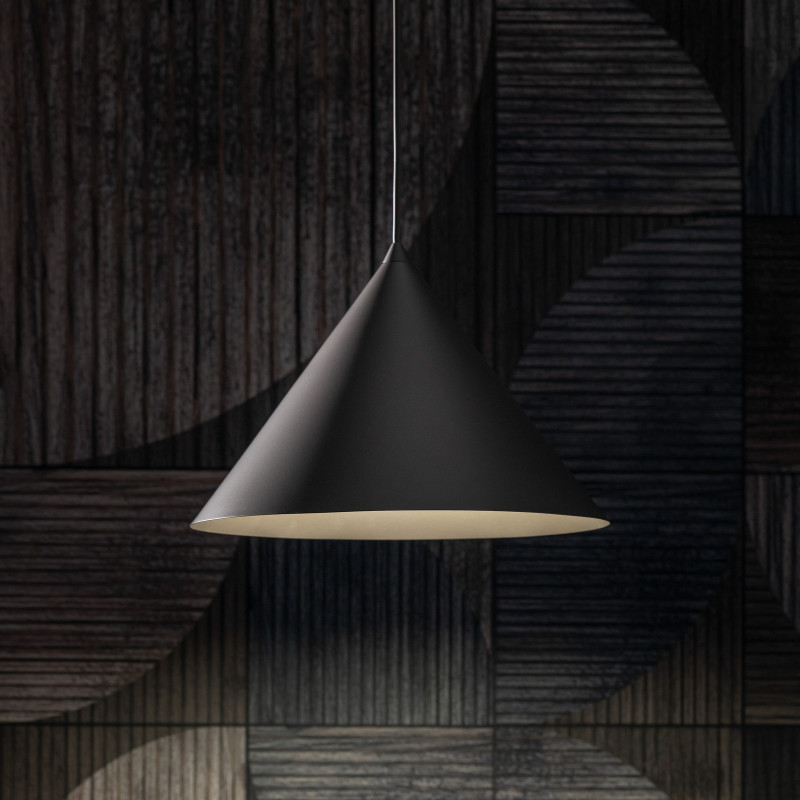 Lampadario Cono Xl New marrone E27 TK Lighting